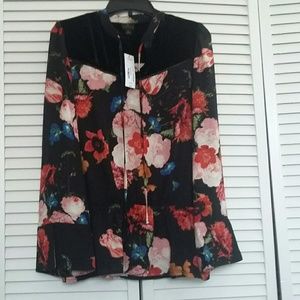 Worthington floral blouse